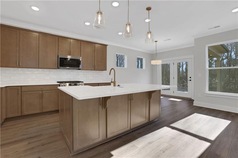 Furnished interior view inside a new home in Villas at Dawsonville, Dawsonville (Image 4). Furnished interior view inside a new home in Villas at Dawsonville, Dawsonville (Image 4).