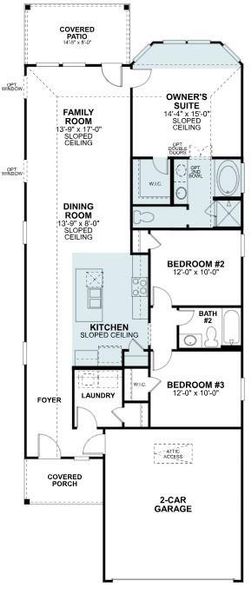 2D floor plan layout of this home in Magnolia Ridge, Magnolia, TX (Image 4). 2D floor plan layout of this home in Magnolia Ridge, Magnolia, TX (Image 4).
