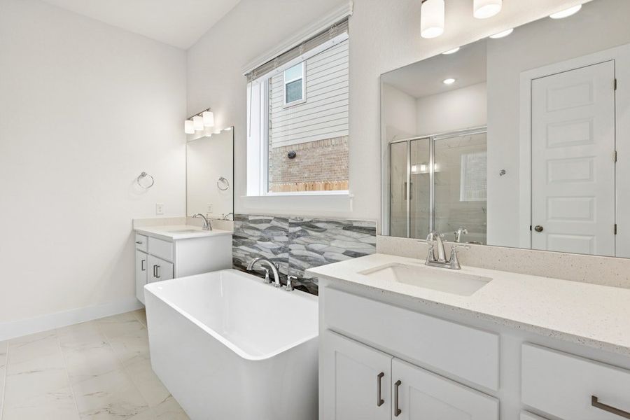 Furnished interior view inside a new home in Blackhawk, Pflugerville (Image 10).