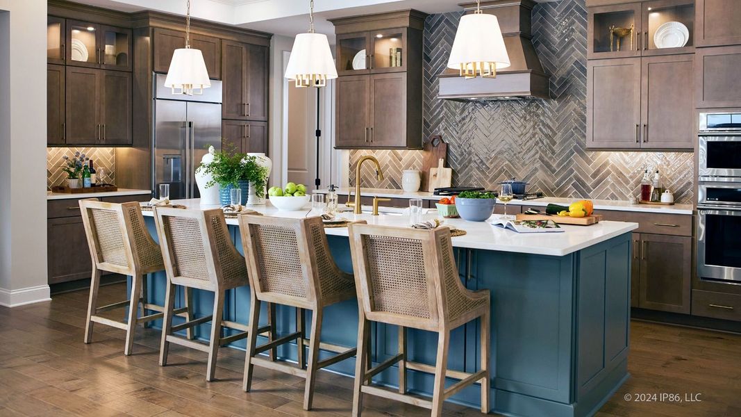 Representative furnished interior of a home built from the Promenade by Epcon Communities in The Courtyards at Quail Park, Mint Hill (Image 12).