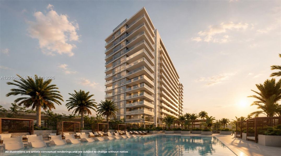 Condo located in Miami, FL showcasing its design and architecture (Image 3). Condo located in Miami, FL showcasing its design and architecture (Image 3).