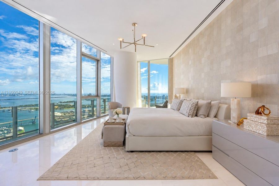 Furnished interior view inside a new home in , Miami (Image 19).