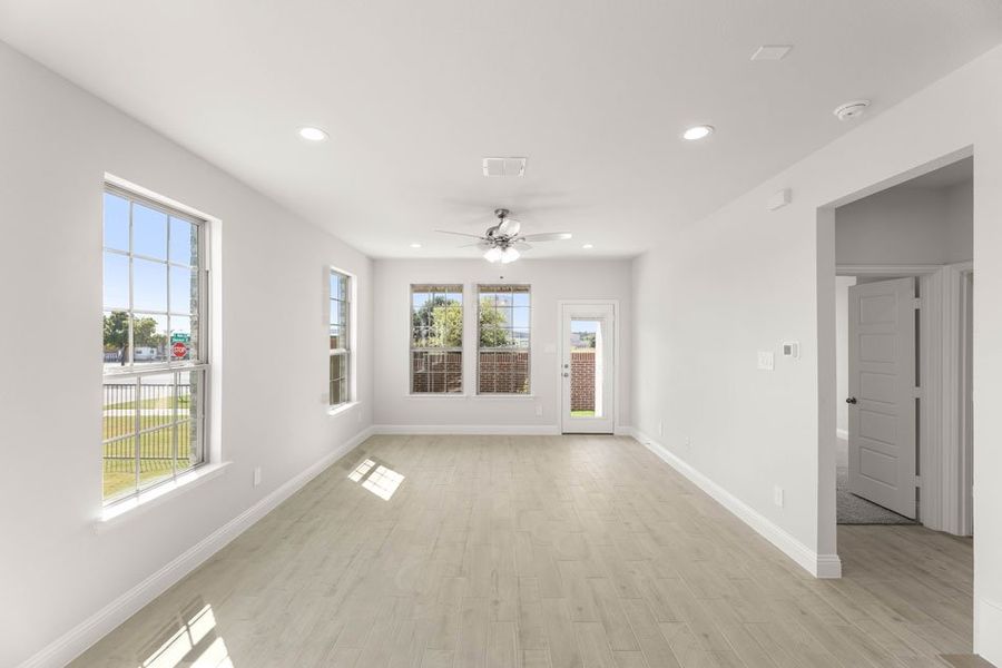 Representative exterior photo of a completed home built from the Palestine by Impression Homes in Main Street Village, Mansfield, TX (Image 12). Representative exterior photo of a completed home built from the Palestine by Impression Homes in Main Street Village, Mansfield, TX (Image 12).