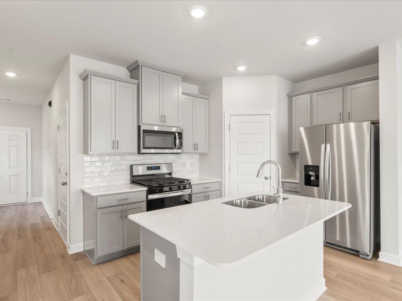 Furnished interior view inside a new home in Valentine Townes, Greer (Image 4).