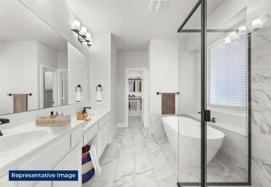 Representative furnished interior of a home built from the Sheffield EW F by First Texas Homes in Birdsong, Mansfield (Image 9).