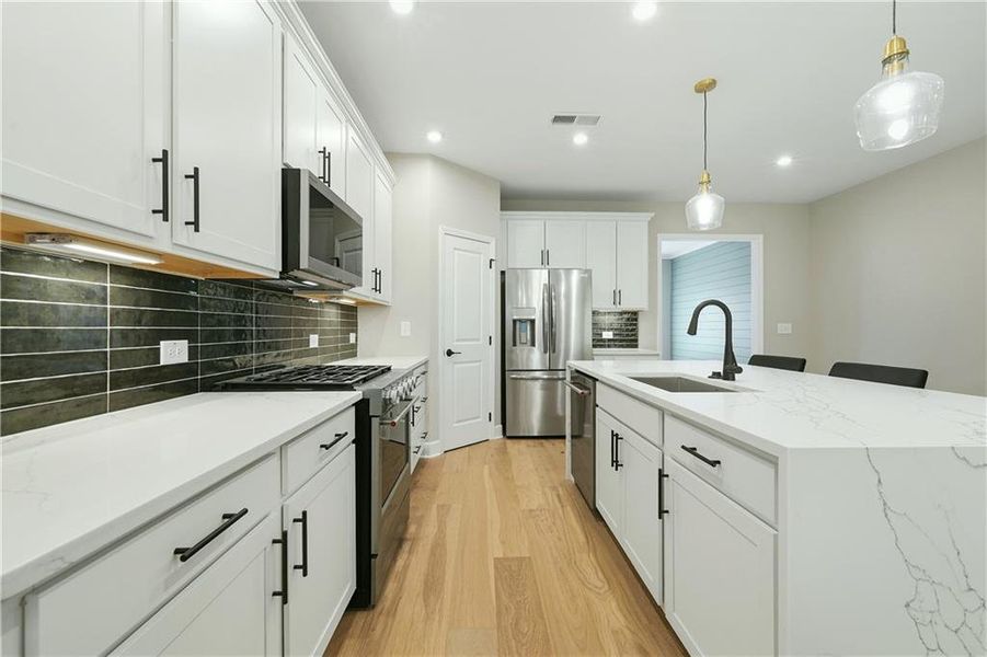 Furnished interior view inside a new home in , Atlanta (Image 16).