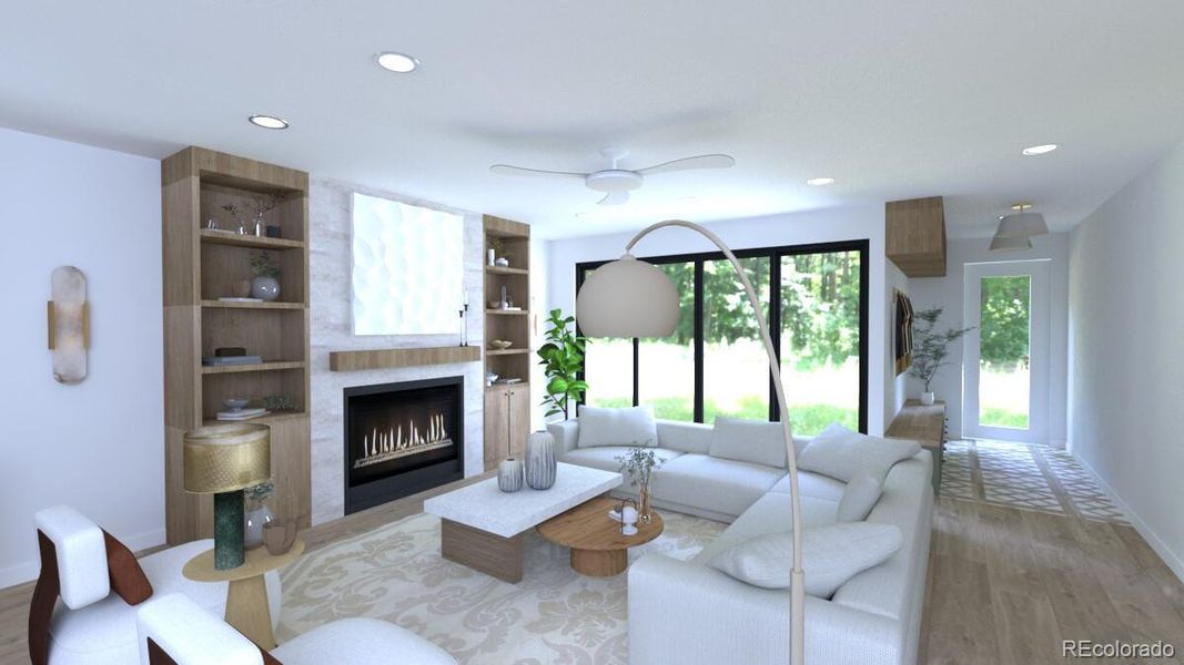 Furnished interior view inside a new home in , Denver (Image 13).