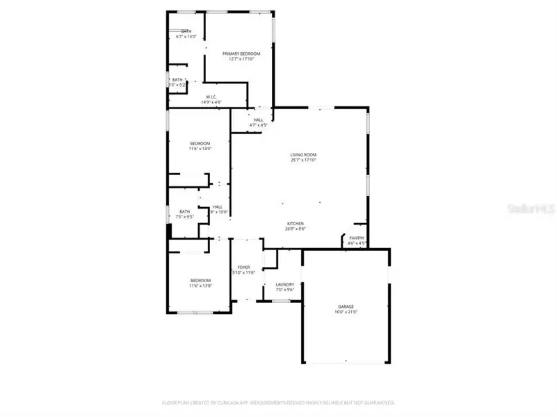 2D floor plan layout of this home in , Gulfport, FL (Image 3).