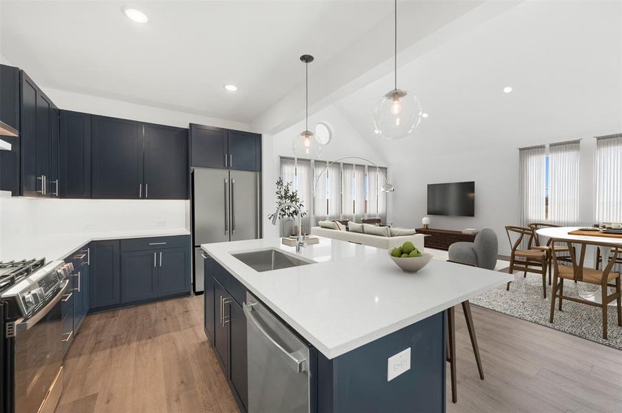 Furnished interior view inside a new home in Timberbrook, Justin (Image 24).