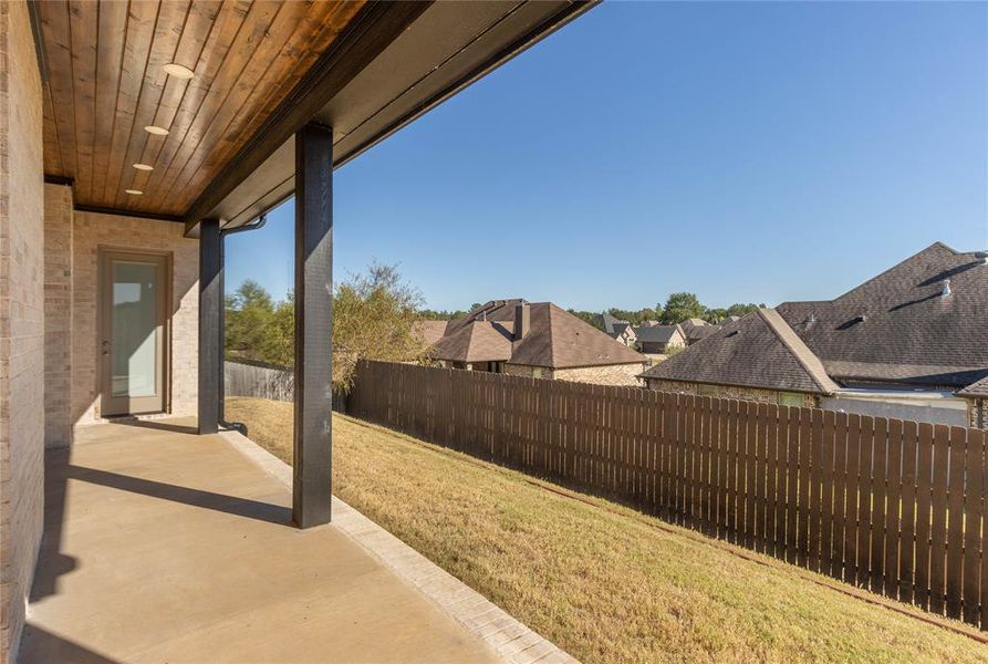 Exterior details and patio area of a home in , Tyler (Image 3). Exterior details and patio area of a home in , Tyler (Image 3).