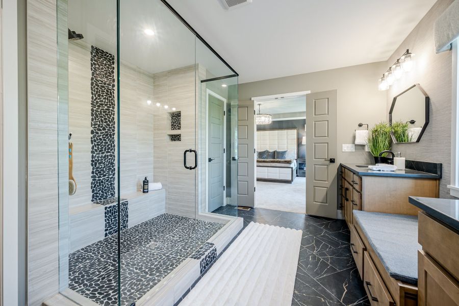 Representative furnished interior of a home built from the Beckett by Fischer Homes in Veranda Manor, Canton (Image 39).