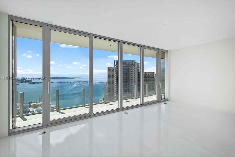 Spacious, unfurnished interior of a new home in Aston Martin Residences, Miami (Image 35). Spacious, unfurnished interior of a new home in Aston Martin Residences, Miami (Image 35).