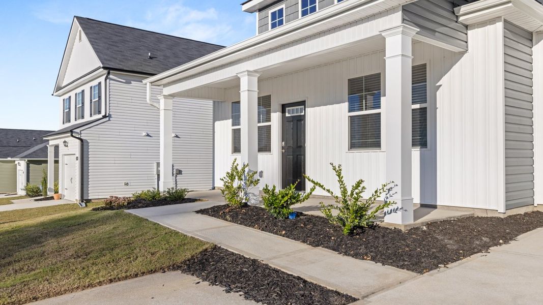 Exterior details and patio area of a home in Bellemeade Landing, Augusta (Image 3). Exterior details and patio area of a home in Bellemeade Landing, Augusta (Image 3).