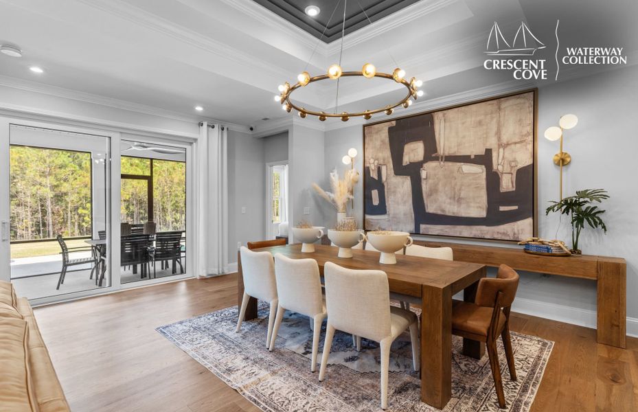 Representative furnished interior of a home built from the Stardom - Waterway Collection by Pulte Homes in Crescent Cove, Myrtle Beach (Image 18).