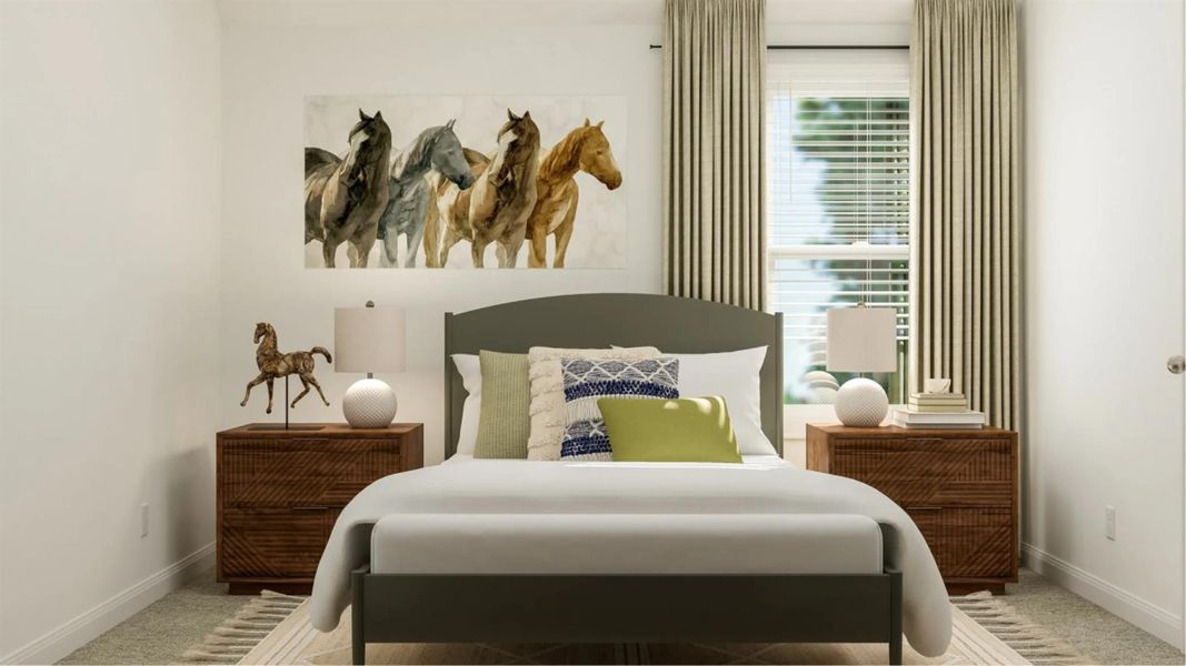 Furnished interior view inside a new home in Lively Ranch: Brookstone Collection, Georgetown (Image 3).