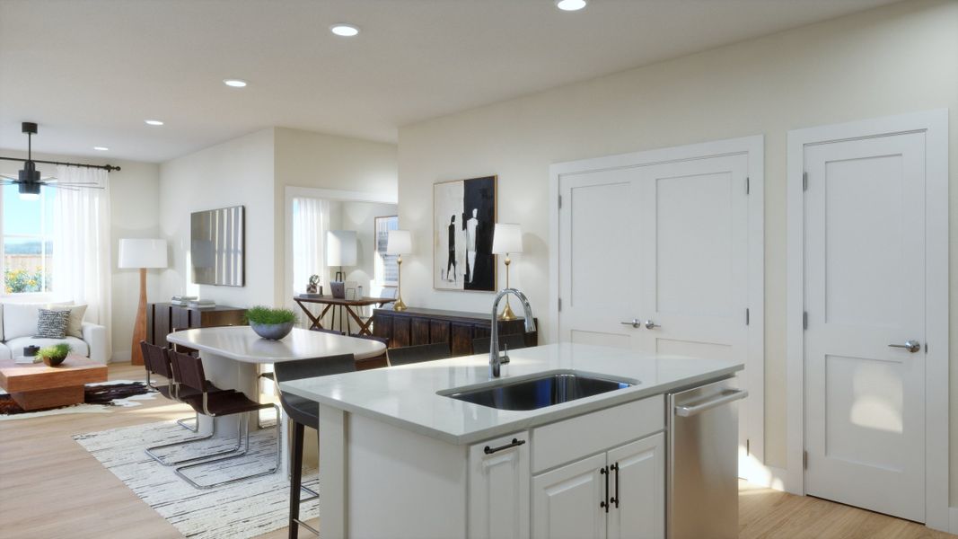 Representative furnished interior of a home built from the 2404 by Risewell Homes in Harvest Crossing, Aurora (Image 5). Representative furnished interior of a home built from the 2404 by Risewell Homes in Harvest Crossing, Aurora (Image 5).