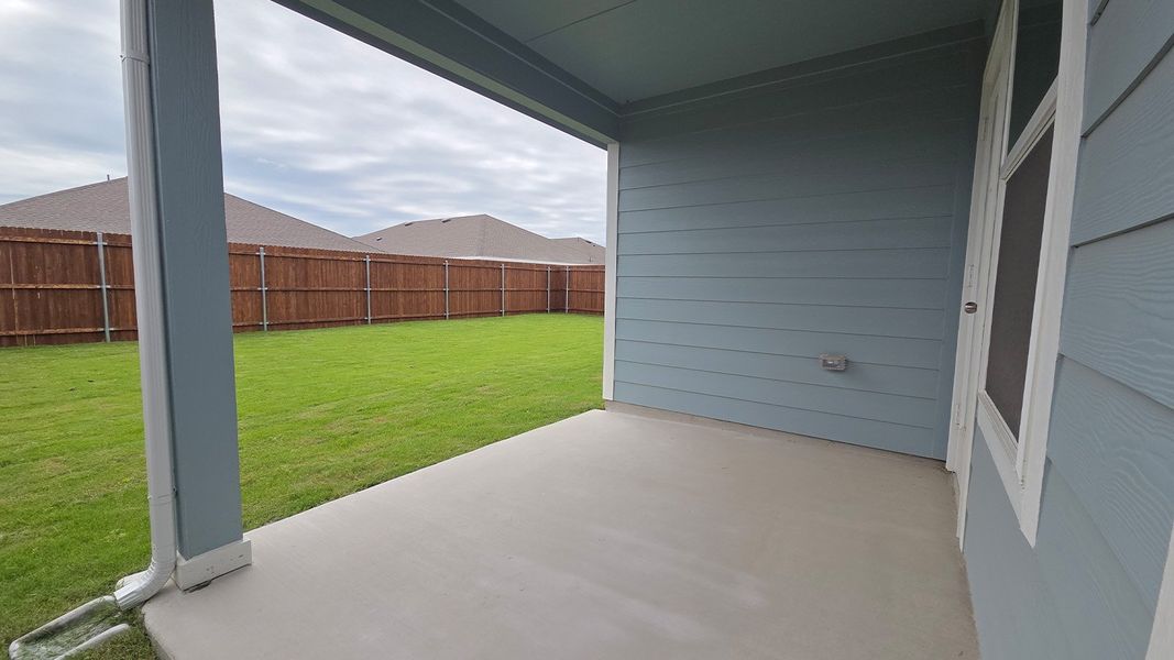 Exterior details and patio area of a home in Wildwood, Royse City (Image 3). Exterior details and patio area of a home in Wildwood, Royse City (Image 3).