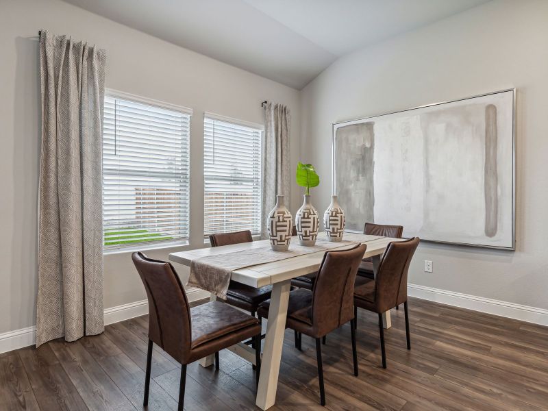 Furnished interior view inside a new home in Lakehaven - Premier Series, Farmersville (Image 6). Furnished interior view inside a new home in Lakehaven - Premier Series, Farmersville (Image 6).
