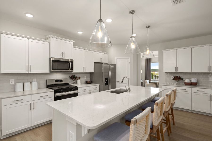 Furnished interior view inside a new home in Providence Oaks, Fuquay Varina (Image 16).
