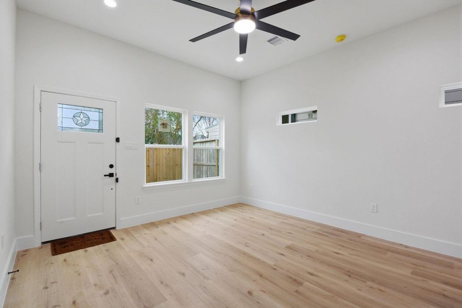 Spacious, unfurnished interior of a new home in , Houston (Image 15). Spacious, unfurnished interior of a new home in , Houston (Image 15).
