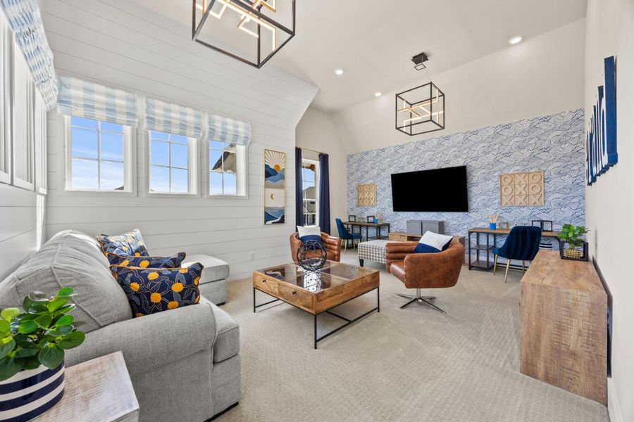 Furnished interior view inside a new home in Park Place, Prosper (Image 8).