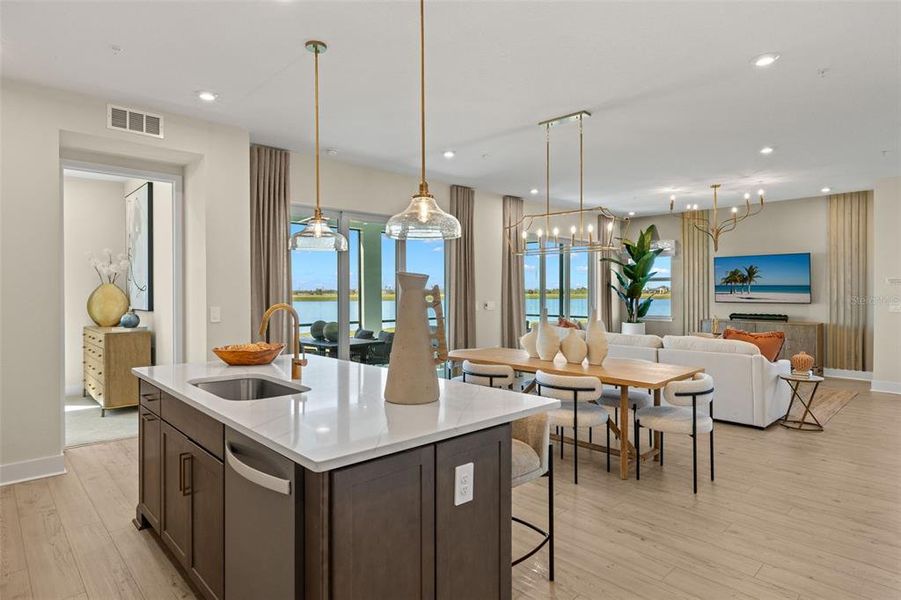 Model View to Dining/Great Room