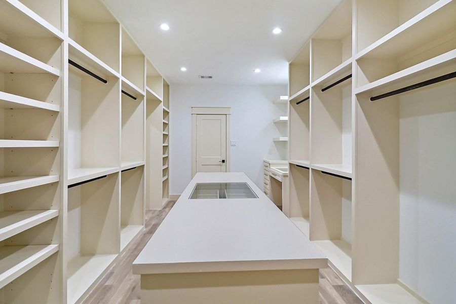 Another view of the primary closet