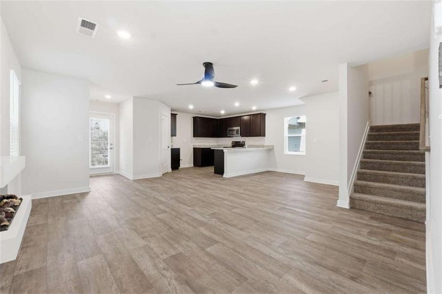 Spacious, unfurnished interior of a new home in The Enclave at Stonewall Station, Union City (Image 19).
