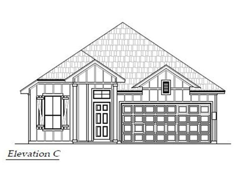 Exterior rendering of this home design in Trace, San Marcos, TX (Image 5).