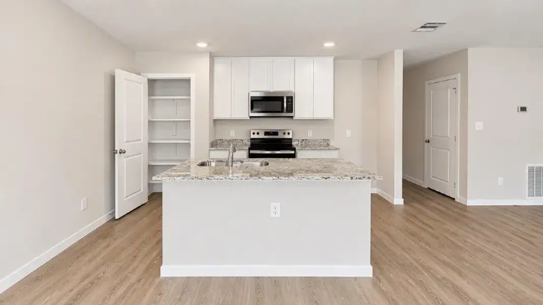 Furnished interior view inside a new home in Fisher's Cove, Aransas Pass (Image 3). Furnished interior view inside a new home in Fisher's Cove, Aransas Pass (Image 3).