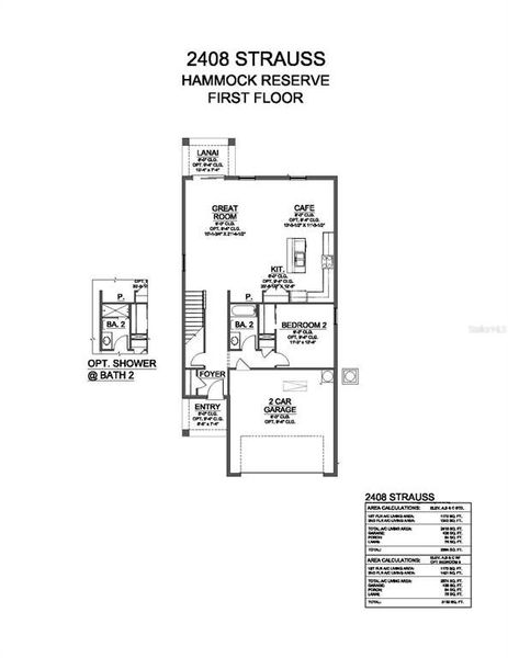2D floor plan layout of this home in Reserve at Hammock Oaks, Lady Lake, FL (Image 2). 2D floor plan layout of this home in Reserve at Hammock Oaks, Lady Lake, FL (Image 2).