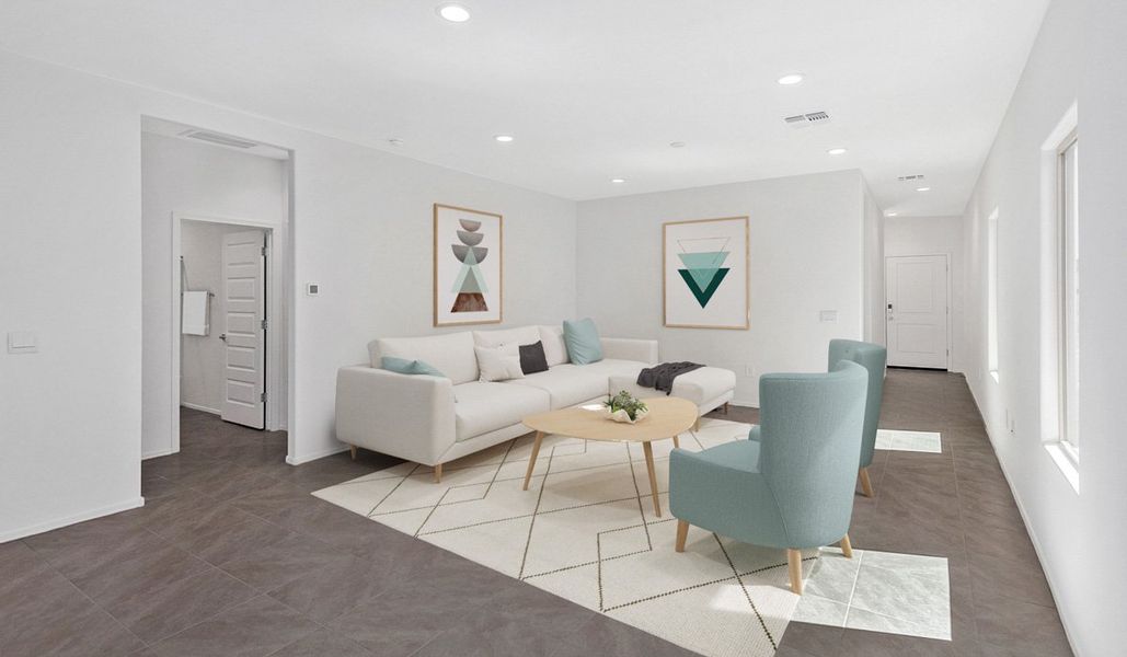 Furnished interior view inside a new home in Hanson Ridge, Vail (Image 5).