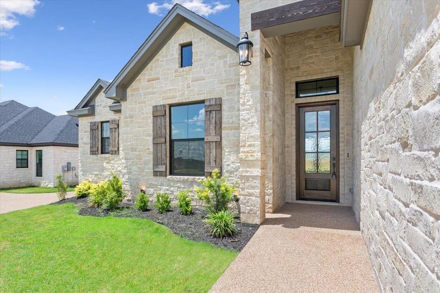 Exterior details and patio area of a home in , Waco (Image 4). Exterior details and patio area of a home in , Waco (Image 4).