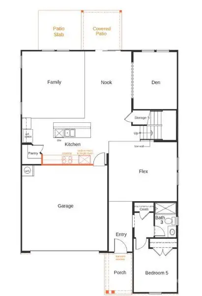 2D floor plan layout of this home in Wilson Creek, Indian Land, SC (Image 2). 2D floor plan layout of this home in Wilson Creek, Indian Land, SC (Image 2).