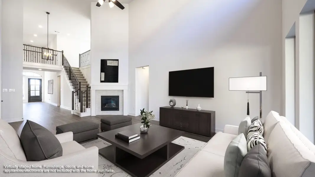 Furnished interior view inside a new home in Wolf Ranch 56', Georgetown (Image 3).