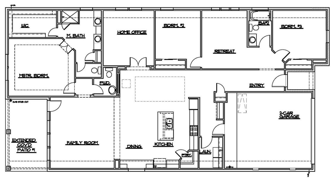 2D floor plan layout of this home in The Colony, Bastrop, TX (Image 3).
