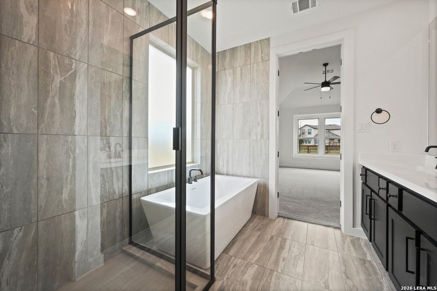 Furnished interior view inside a new home in The Crossvine, Schertz (Image 8).