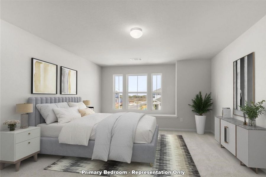 Representative furnished interior of a home built from the Harvest Ridge 1950 by Brohn Homes in Harvest Ridge, Elgin (Image 7).