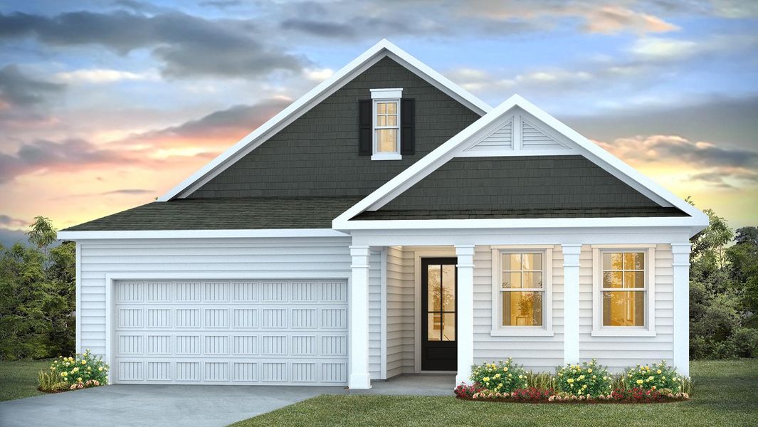 Representative exterior photo of a completed home built from the BRADFORD by D.R. Horton in Cross Creek, Lexington, SC (Image 4). Representative exterior photo of a completed home built from the BRADFORD by D.R. Horton in Cross Creek, Lexington, SC (Image 4).