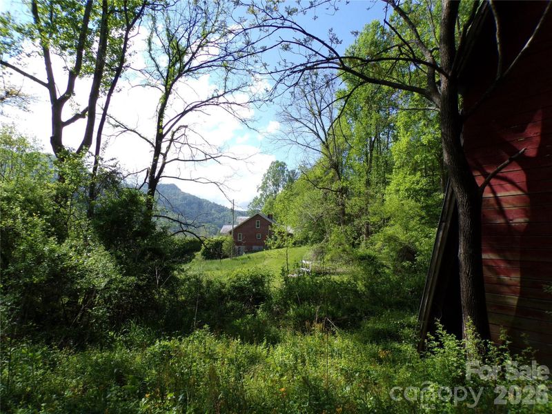 View of the home from the barn