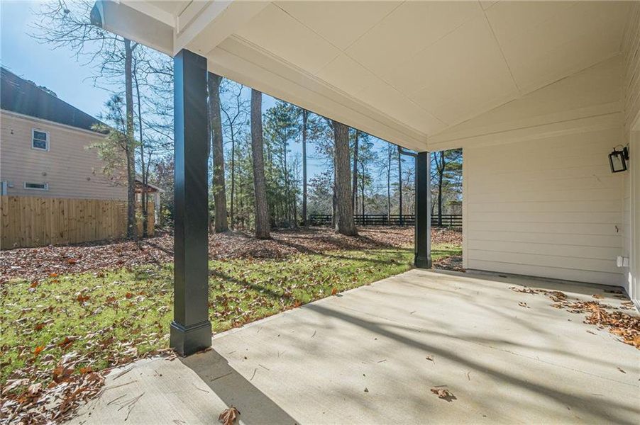 Exterior details and patio area of a home in , Powder Springs (Image 3). Exterior details and patio area of a home in , Powder Springs (Image 3).