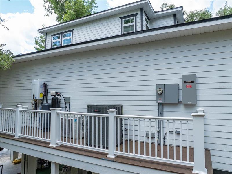 Exterior details and patio area of a home in , Branford (Image 44).