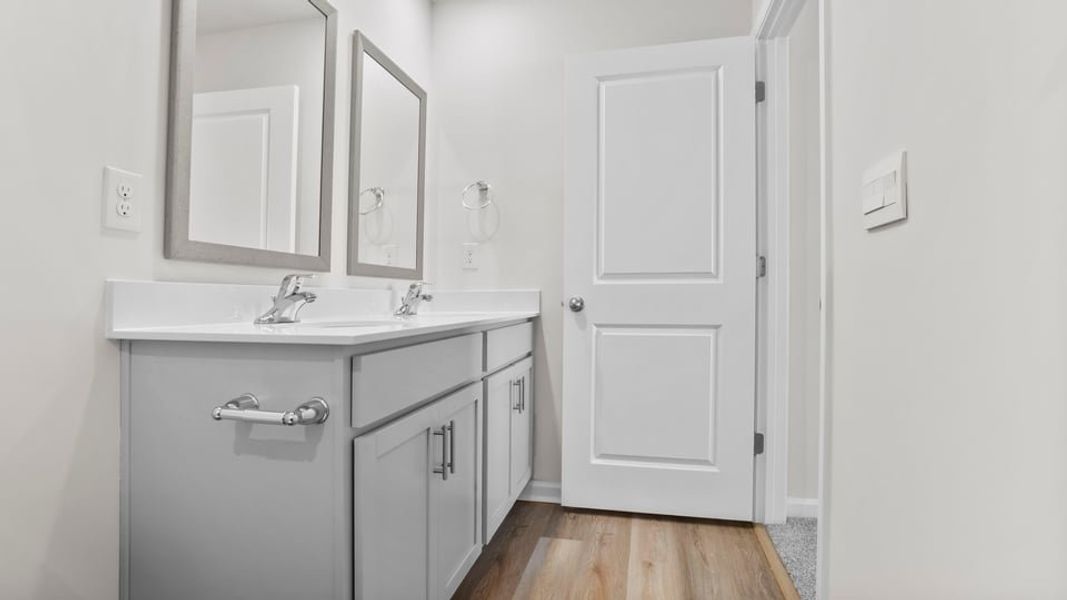 Furnished interior view inside a new home in Chestnut Ridge Townhomes, Greenville (Image 10). Furnished interior view inside a new home in Chestnut Ridge Townhomes, Greenville (Image 10).