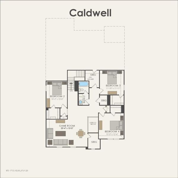 Pulte Homes, Caldwell floor plan Pulte Homes, Caldwell floor plan