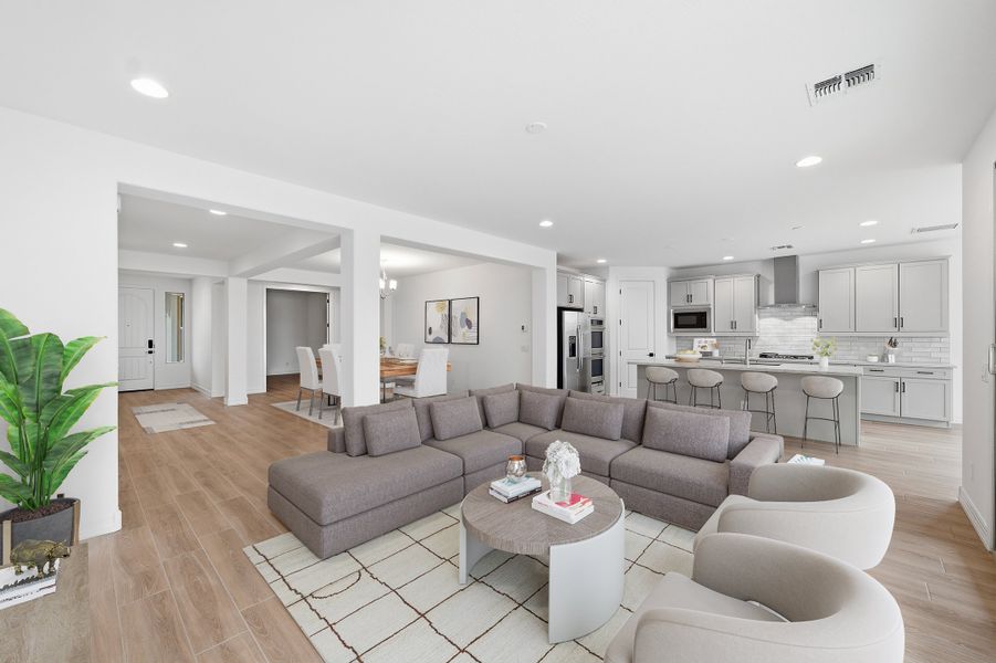 Furnished interior view inside a new home in Artisan at Asante, Surprise (Image 4).