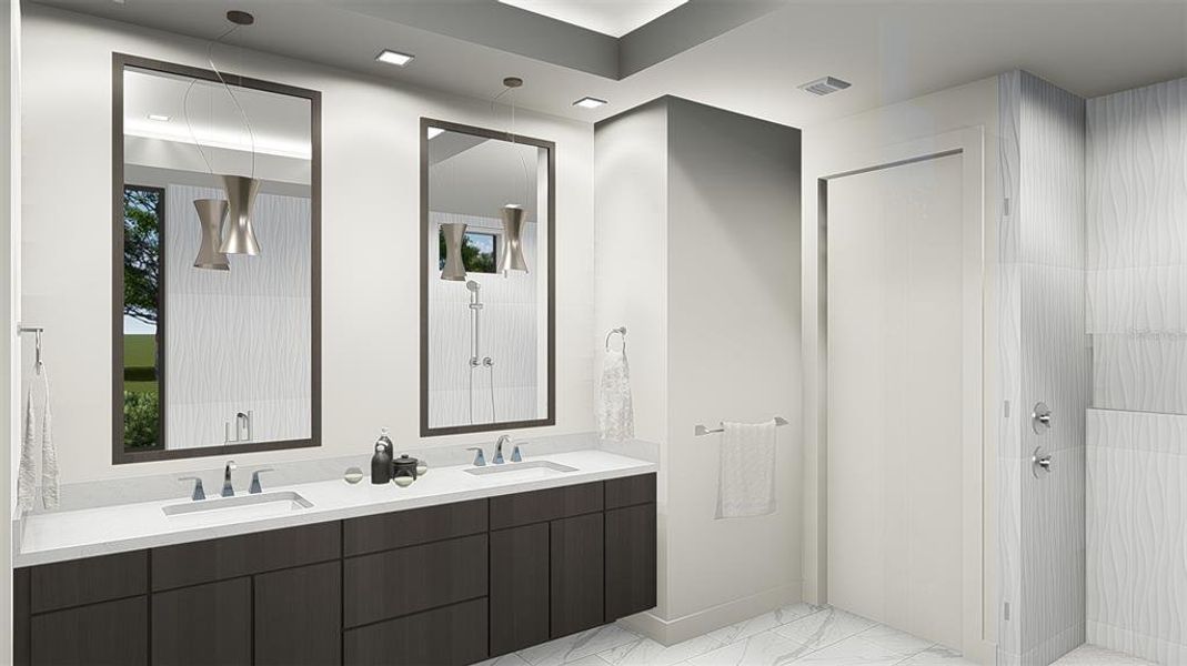 Furnished interior view inside a new home in , Fort Myers (Image 13).