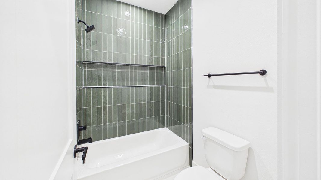 Designer tile to the ceiling