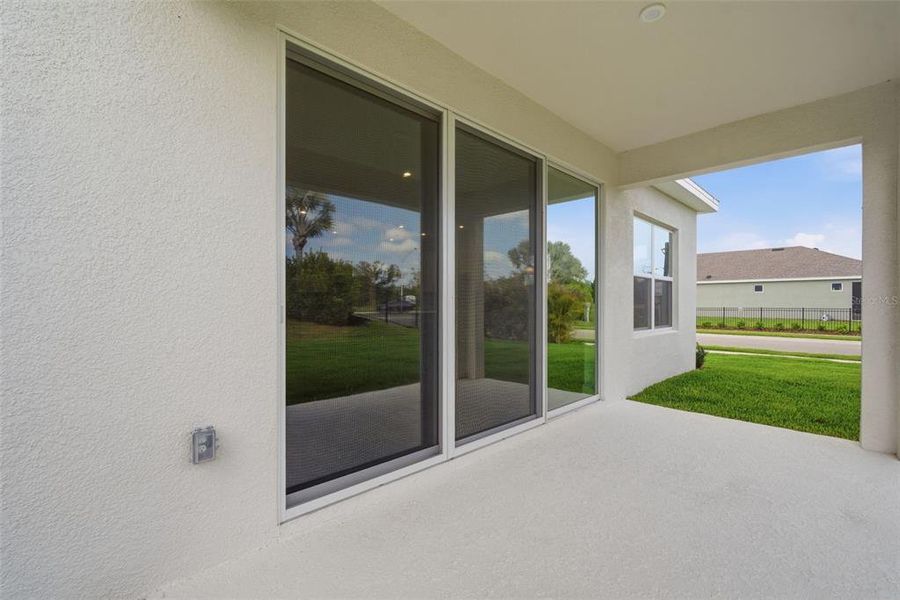 Exterior details and patio area of a home in North River Ranch, Parrish (Image 22).