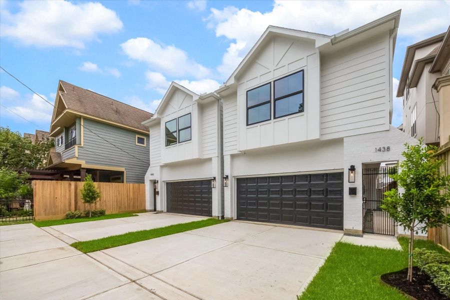Front exterior of a new home in , Houston, TX, highlighting curb appeal (Image 2). Front exterior of a new home in , Houston, TX, highlighting curb appeal (Image 2).