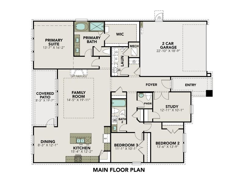 2D floor plan layout for the The Edward A with 3-Car Garage by Davidson Homes LLC in Lago Mar, Texas City, TX (Image 4). 2D floor plan layout for the The Edward A with 3-Car Garage by Davidson Homes LLC in Lago Mar, Texas City, TX (Image 4).